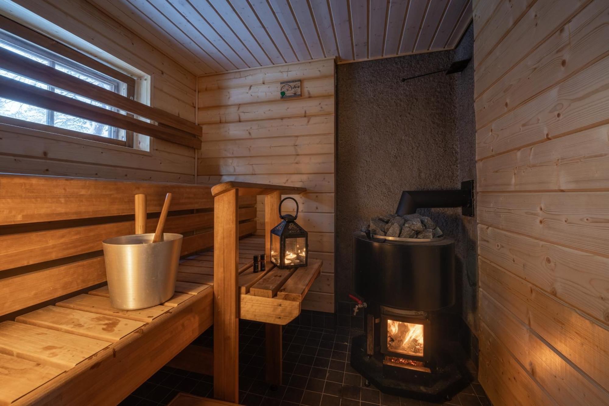 Kuukkeli Log Houses Aurora Cabin - Jaspis Saariselkä Exterior foto
