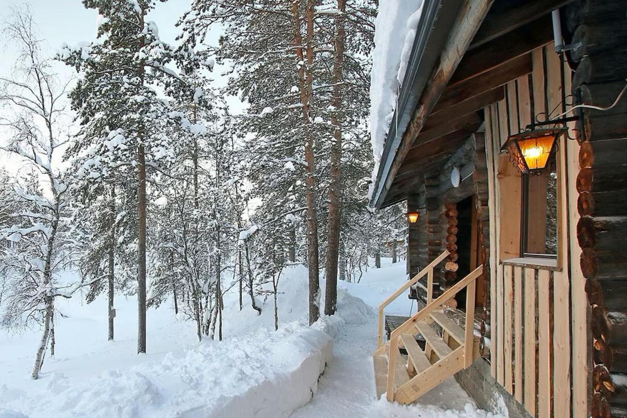 Kuukkeli Log Houses Aurora Cabin - Jaspis Saariselkä Exterior foto